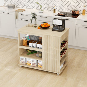 Rolling Kitchen Island Cart (39'')