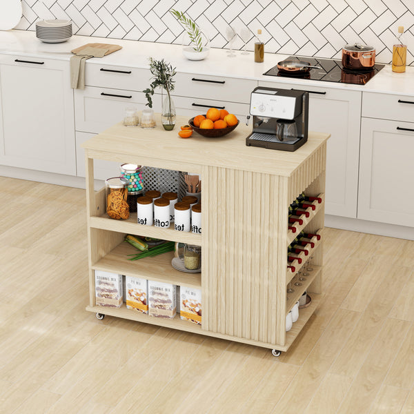 Rolling Kitchen Island Cart (39'')