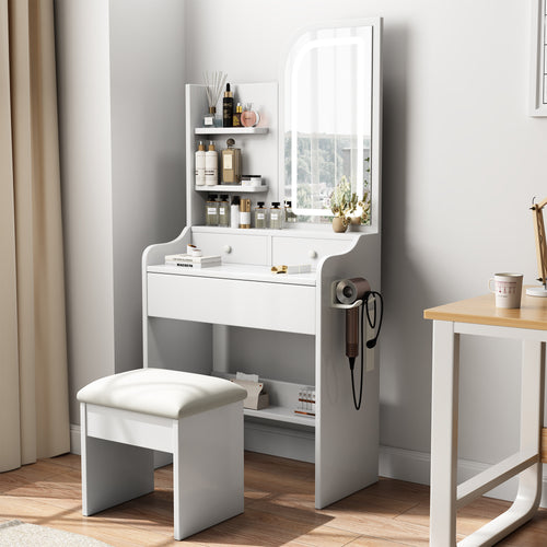 Modern Lighted Makeup Vanity Set (23'')