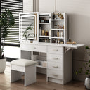 Modern Lighted Makeup Vanity Set (56'')