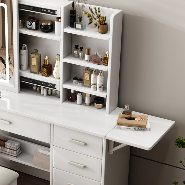 Modern Lighted Makeup Vanity Set (56'')