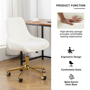 Modern Upholstered Dining Chair with Wheels