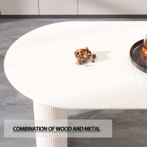 Modern Irregular Dining Table (63'')
