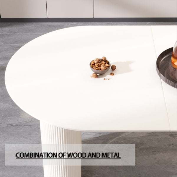 Modern Irregular Dining Table (63'')
