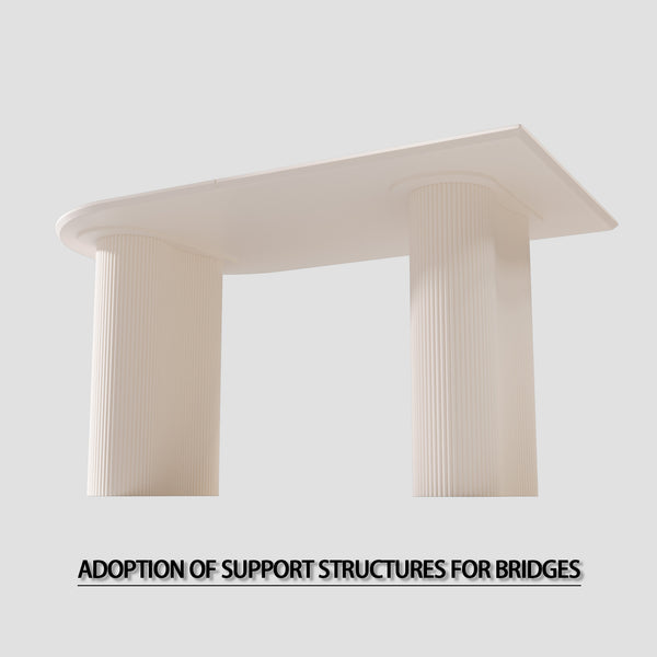 Modern Irregular Dining Table (63'')