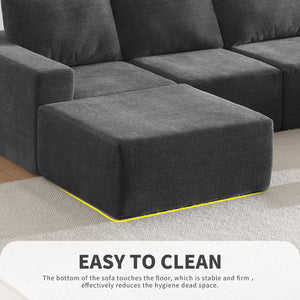 U Shaped Sectional (110'')