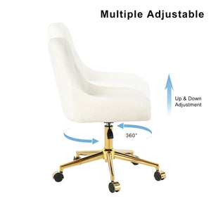 Modern Upholstered Dining Chair with Wheels