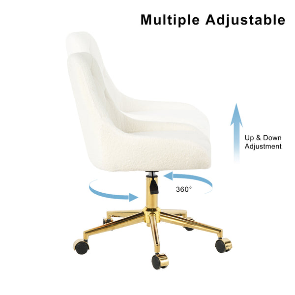Modern Upholstered Dining Chair with Wheels