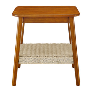Mid-Century Storage Side Table (23'')