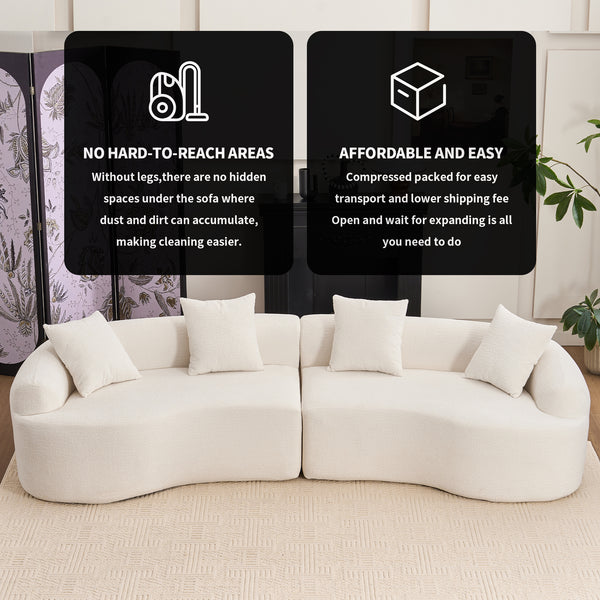 2-Piece Curved Sectional (110'')