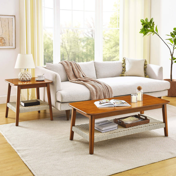Mid-Century Storage Side Table (23'')