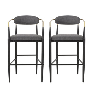 Iron Frame Bar & Counter Stools (Set of 2)