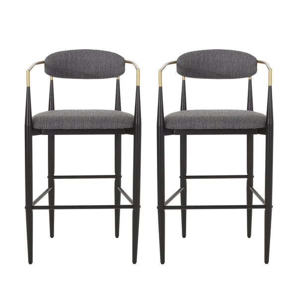 Iron Frame Bar & Counter Stools (Set of 2)