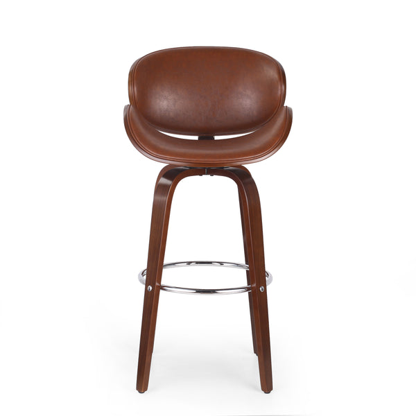 Modern Wood Bar & Counter Stools (Set of 2)