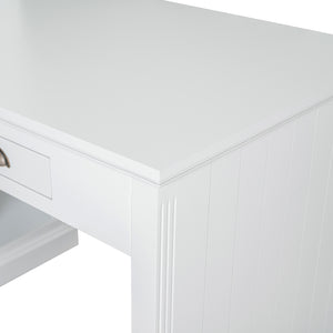 Modern Writing Desk with Bookshelf (35'')