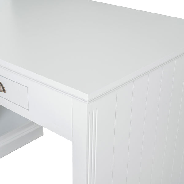 Modern Writing Desk with Bookshelf (35'')