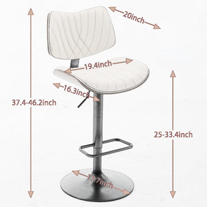 Wood Swivel Bar & Counter Stools (Set of 2)