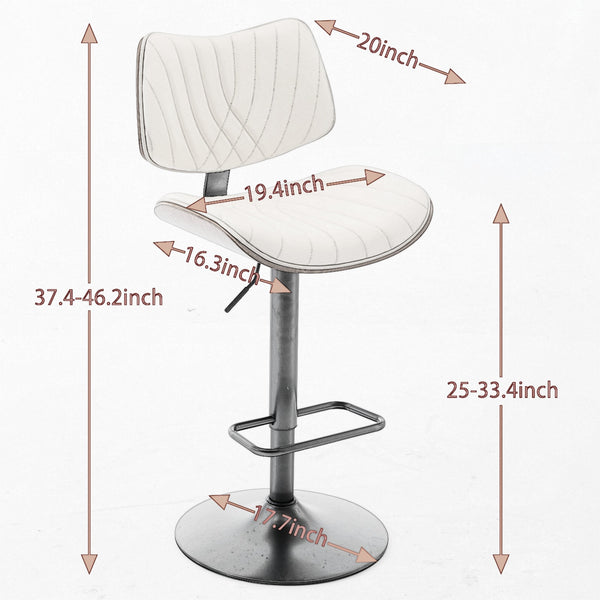 Wood Swivel Bar & Counter Stools (Set of 2)