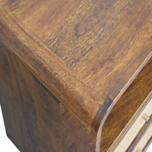 2-Drawer Solid Wood Nightstand (13'')