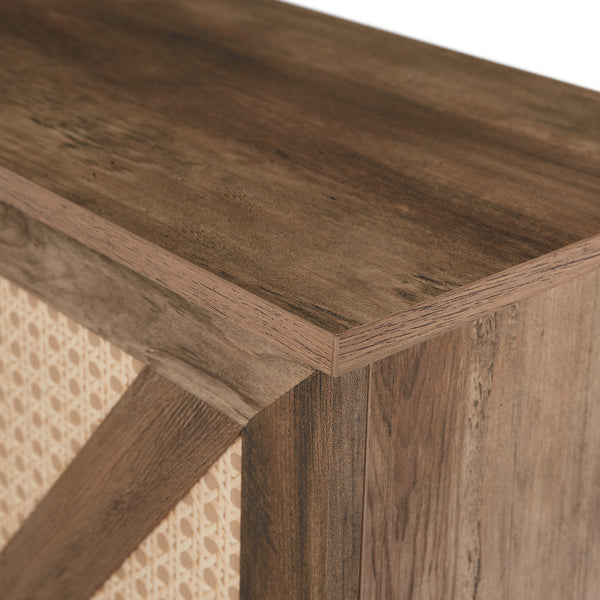 Rustic 2-Door Bar Cabinet (55'')
