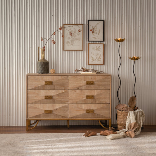Curved 6-Drawer Dresser (47'')