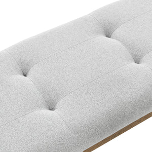 Upholstered Oak Dining Bench (48'')