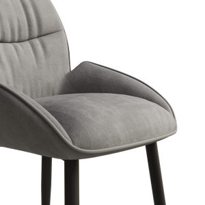 Velvet Upholstered Dining Chairs (Set of 2)