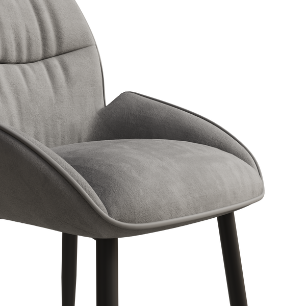 Velvet Upholstered Dining Chairs (Set of 2)