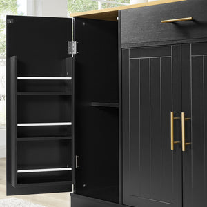 Customizable Storage Kitchen Island (53'')