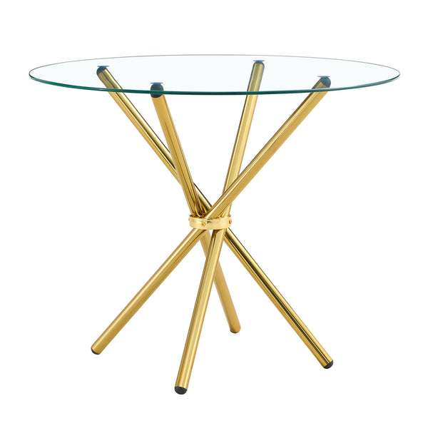 Round Glass Top Dining Table (36'')