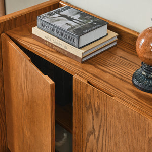 Rustic Storage Accent Cabinet (34'')