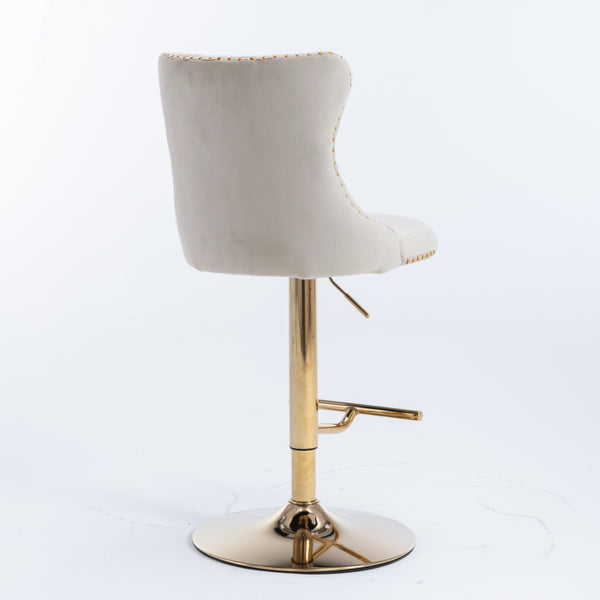 Vintage Velvet Bar & Counter Stools (Set of 2)