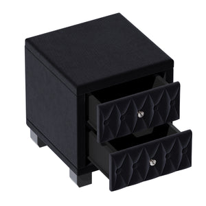 Velvet 2-Drawer Nightstand (18'')