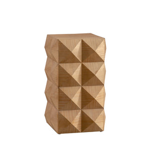Retro Wooden Side Table (11'')