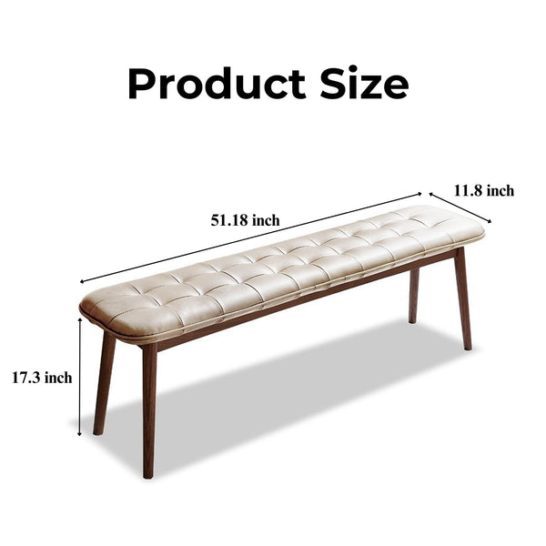 Leather Dining Bench (51'')