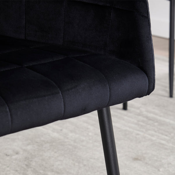 Modern Velvet Dining Chairs (Set of 2)