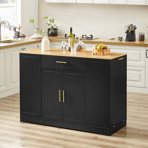Customizable Storage Kitchen Island (53'')