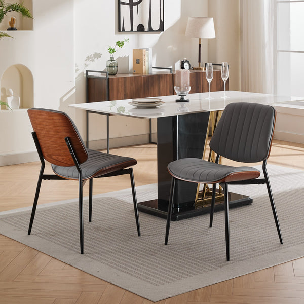 Mid-Century Modern Dining Chairs (Set of 2)