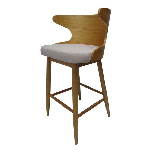 Rubberwood Bar & Counter Stools (Set of 2)