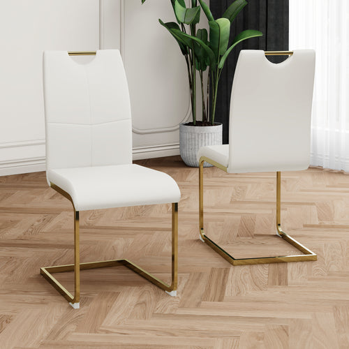 Modern Armless Dining Chairs (Set of 2)