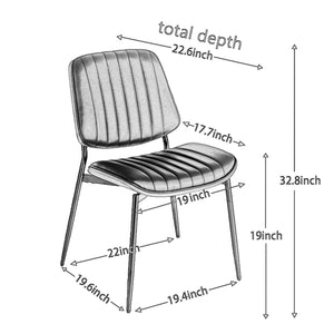 Mid-Century Modern Dining Chairs (Set of 2)