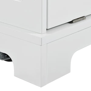 Fluted Storage Kitchen Island (48'')