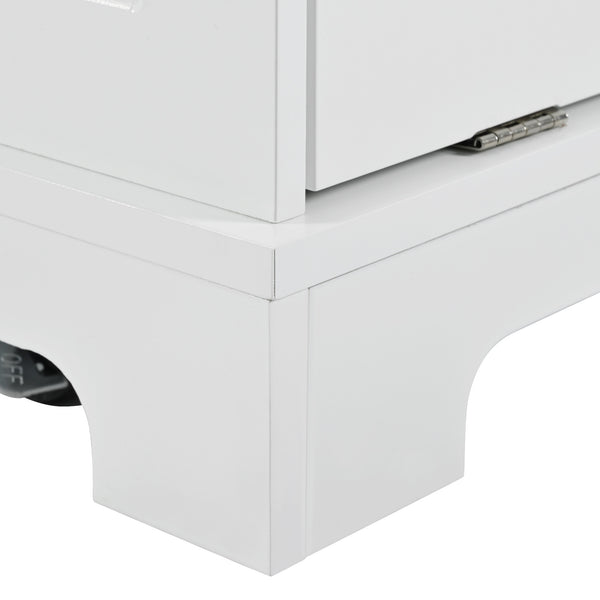 Fluted Storage Kitchen Island (48'')