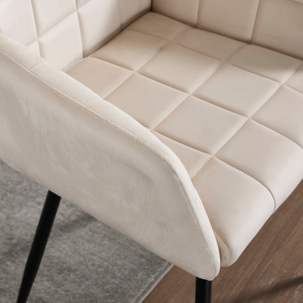 Modern Velvet Dining Chairs (Set of 2)