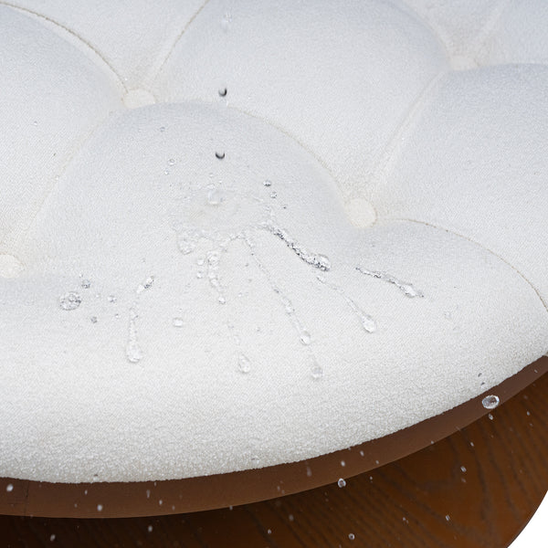 Round Upholstered Coffee Table (36'')