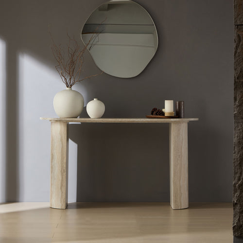 Marble Pattern Console Table (55'')