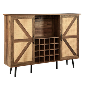 Rustic 2-Door Bar Cabinet (55'')